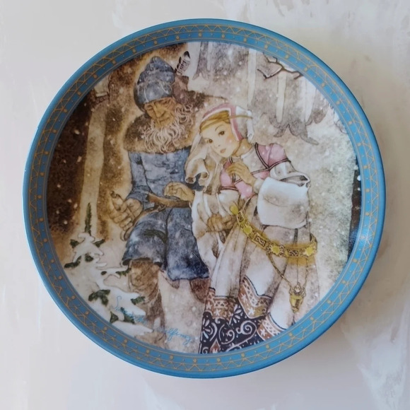 Vintage German Riese  "The Journey" Fairytail Plate Fairycore Angelcore - Picture 5 of 5